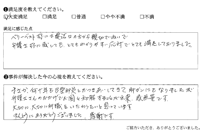 親切ていねいでとてもわかりやすい応対